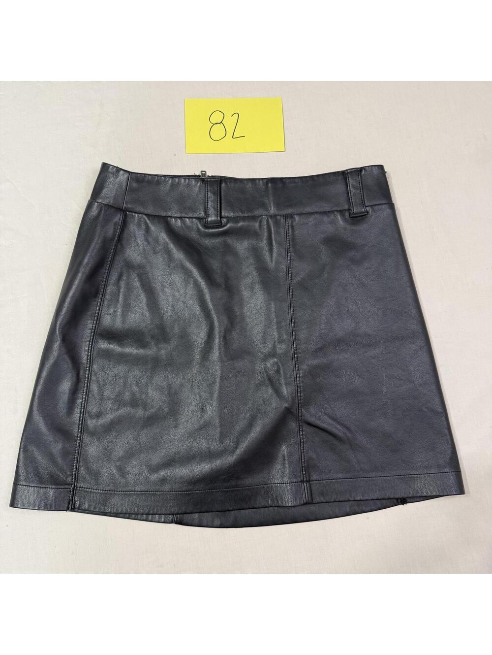 SO Black Faux Leather Mini Skirt Size M - Picture 1 of 3